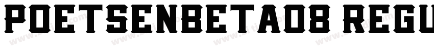 PoetsenBeta08 Regul字体转换